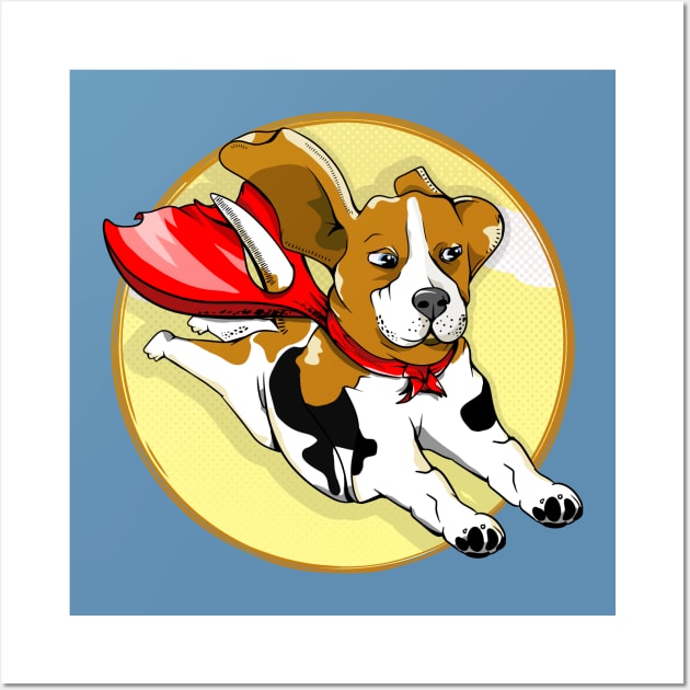 Super Beagle Wall Art by mailboxdisco